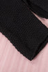 Henley Button Placket Side Slit Drop Shoulder Pullover Knit Sweater